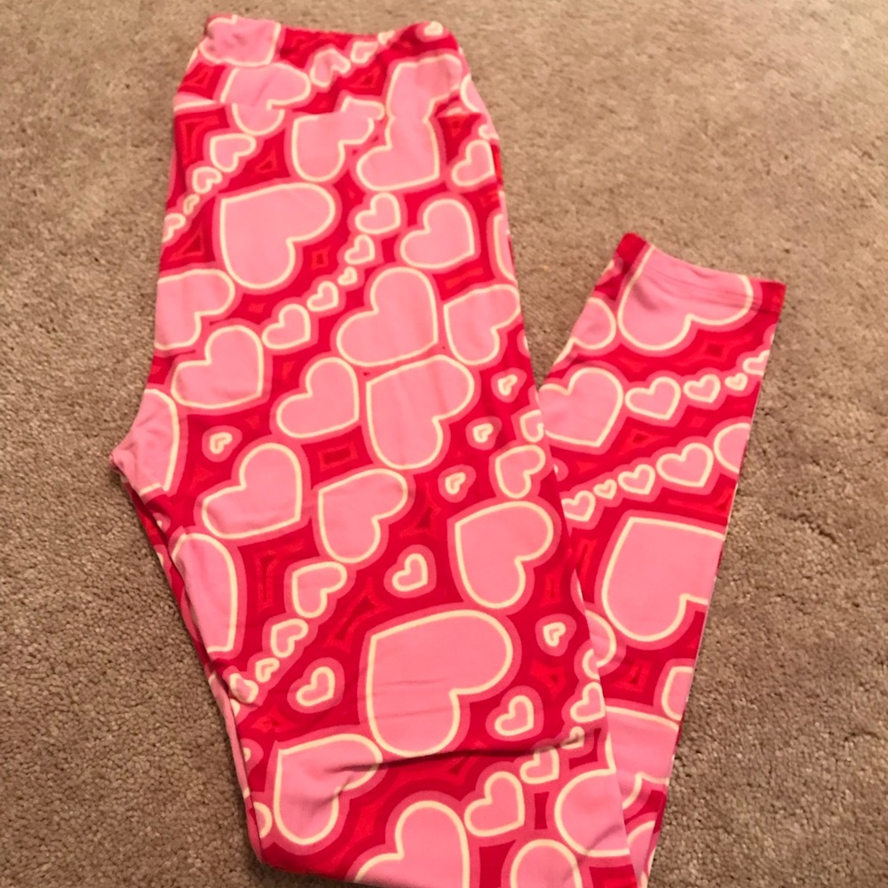 LuLaRoe TC valentines leggings